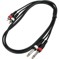 Rockcable, veľký cinch audio jack kábel, 1,5 m