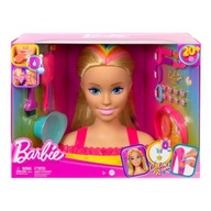 BARBIE STYLING HLAVY NEÓNOVÉ DÚHOVÉ BLOND VLASY