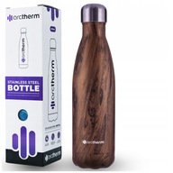 Termo fľaša, drevo, teplá 12 hodín, 500 ml, oceľ