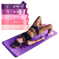 HOME FITNESS SADA 5 HRUBÝCH GUMOVÝCH MAT