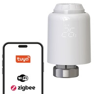 TERMOSTATICKÁ HLAVA GTZ06 TERMOSTAT RADIÁTORA WIFI ZIGBEE TUYA