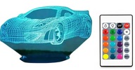 3D LED FARBY AUTOLAMPY FERRARI + DIAĽKOVÉ OVLÁDANIE