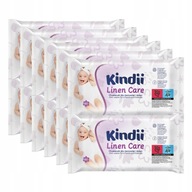 Kindii Linen Care Vlhčené obrúsky pre bábätká a deti 60 kusov x 12