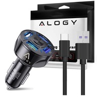 AUTONABÍJAČKA 4x USB pre SAMSUNG + KÁBL