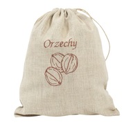 Ľanové vrecko na orechy 33x45 ľanové 100% ZERO WASTE