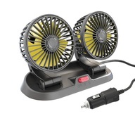 VÝKONNÝ VENTILÁTOR AUTO VENTILÁTOR DVOJITÝ 360°