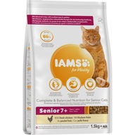 IAMS SENIOR CAT SUCHÉ KRMIVO 7+ S KURATOM 1,5 kg