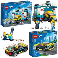 Umývačka áut LEGO City 60362 + Elektrické autíčko 60383 DEŇ DETÍ