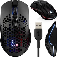 ULTRA Ľahká USB GAMING MYŠ 6400 DPI RGB LED