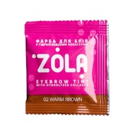 ZOLA farba na obočie 02 Warm Brown 1,5ml + aktivátor 3%