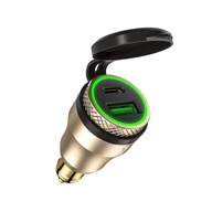 Mini QC 3.0 rýchle nabíjanie motocykla DIN USB s