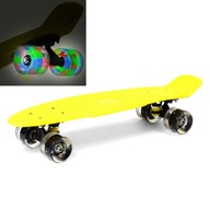 Kartička SMJ LED Yellow skateboard 56cm