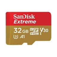 MicroSD karta Extreme 32GB SanDisk 100MB/s adaptér