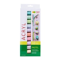 HAPPY COLOR akrylové farby 10col mix 12ml Pastel