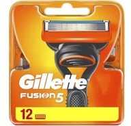 NÁHRADNÉ NÁPLŇKY NOŽE PRE STROJE GILLETTE FUSION 5 12 KS NOVINKA ORIGINÁL