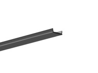 KLUŚ LIGER10 čierny kryt na LED profil - 1m