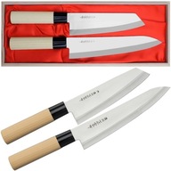 Satake Megumi 420J2 japonská sada 2 nožov Bunka 17 cm a kuchárskych nožov 21 cm