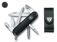 Victorinox 1.4613, vreckový nôž Hiker + kožené puzdro 4.0520.3, 91 mm