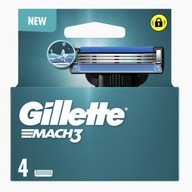 Gillette Mach3 Náhradné čepele Mach 3 pre žiletkové nože 4 ks.