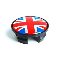 Červený Union Jack 4PCS 54MM ráfik do auta