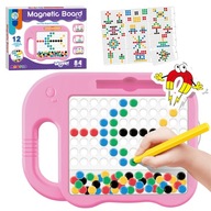 MAGNETICKÁ DOSKA MOSAIC MONTESSORI BODKY PUZZLE MAGPAD WOOPIE