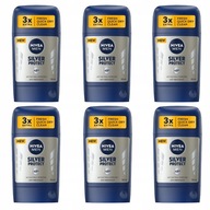 NIVEA MEN Silver Protect pánsky antiperspirant 6 ks.