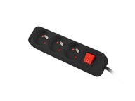 LANBERG POWER STRIP 3 ZÁSUVKY 1,5 m ČIERNA