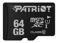 Pamäťová karta PATRIOT MicroSDHC 64GB série LX