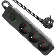 Predlžovací kábel Power Strip DEFENDER Switch Anti-surge 1,5 m