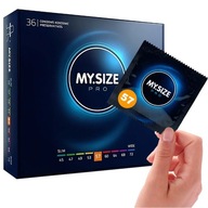 MY.SIZE Pro CONDOMS 57 mm klasické nasadené a tenké 36 ks.