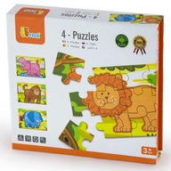 Drevené puzzle Safari zvieratká Viga