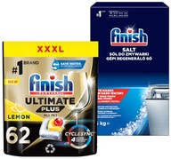 FINISH Ultimate Plus Capsules 62 citrón + soľ 1,5kg