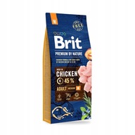 Brit Premium By Nature Medium pre dospelých 15 kg kuracie M