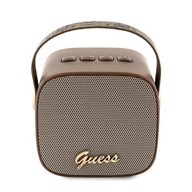 Mini reproduktor Guess 4G Leather Script Logo - hnedý