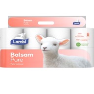 LAMBI BALSAM PURE TOALETNÝ PAPIER 3 VRSTVA 8 VALCOV