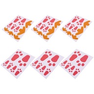 1 Sada samolepiek Bunny Paw Stickers Bunny Footprint Stickers