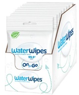 WaterWipes Cestovné vlhčené obrúsky 99,9% voda BOX 10 ks.