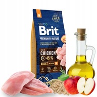 Brit Premium By Nature Medium pre dospelých 15 kg kuracie M