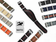 PREMIUM NATO ELASTICKÝ REMÍN NA HODINKY MNOHÉ FARBY VODEODOLNÉ 18 mm