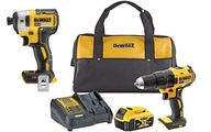 SÚPRAVA SKRUTKOVAČA DEWALT DCD777 18V DCF887 5Ah SKRUTKOVAČ