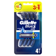 Gillette Blue3 Plus Comfort jednorázové holiace strojčeky pre mužov, 4 ks.