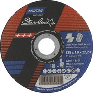 Norton Starline rezací kotúč na kov 125x1,0 mm