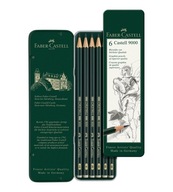 Faber-Castell 9000 Umelecké ceruzky 6 ks Kov