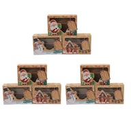 Christmas Candy Box Cupcake Toppers Vianočné krabičky