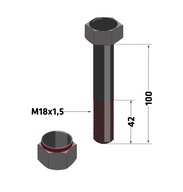 Kalená skrutka M18x100 cepová kosačka 10.9