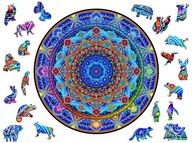 Prémiové 3D drevené puzzle pre dospelých Mandala Unwavering Peace XXL