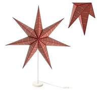 STÔL IKEA STRALA STAR 70 CM ČERVENÁ LAMPA