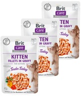 BRIT CARE FILETS TURECKO MITTEN TURECKÁ OMÁČKA 24x85g