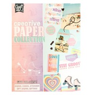 SÚPRAVA SCRAPBOOKING, VYRAZANÉ PAPIERE, NÁLEPKY