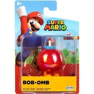 SUPER MARIO NINTENDO JAKKS Pacifik ORIGINÁL POHYBLIVÁ POSTAVIČKA BOB-OMB 6cm